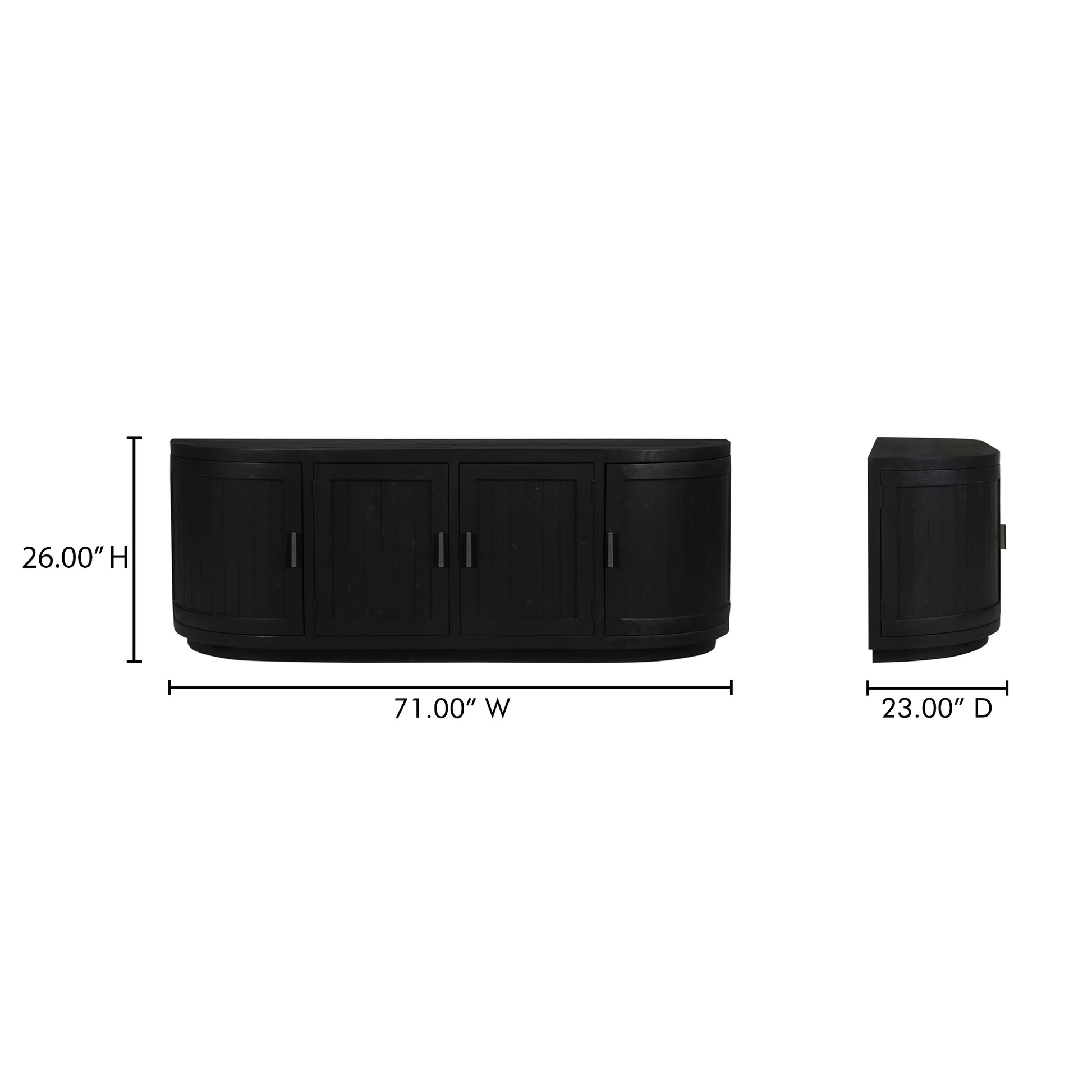 Nicola Media Cabinet Black by Moe's Home Collection - view 5