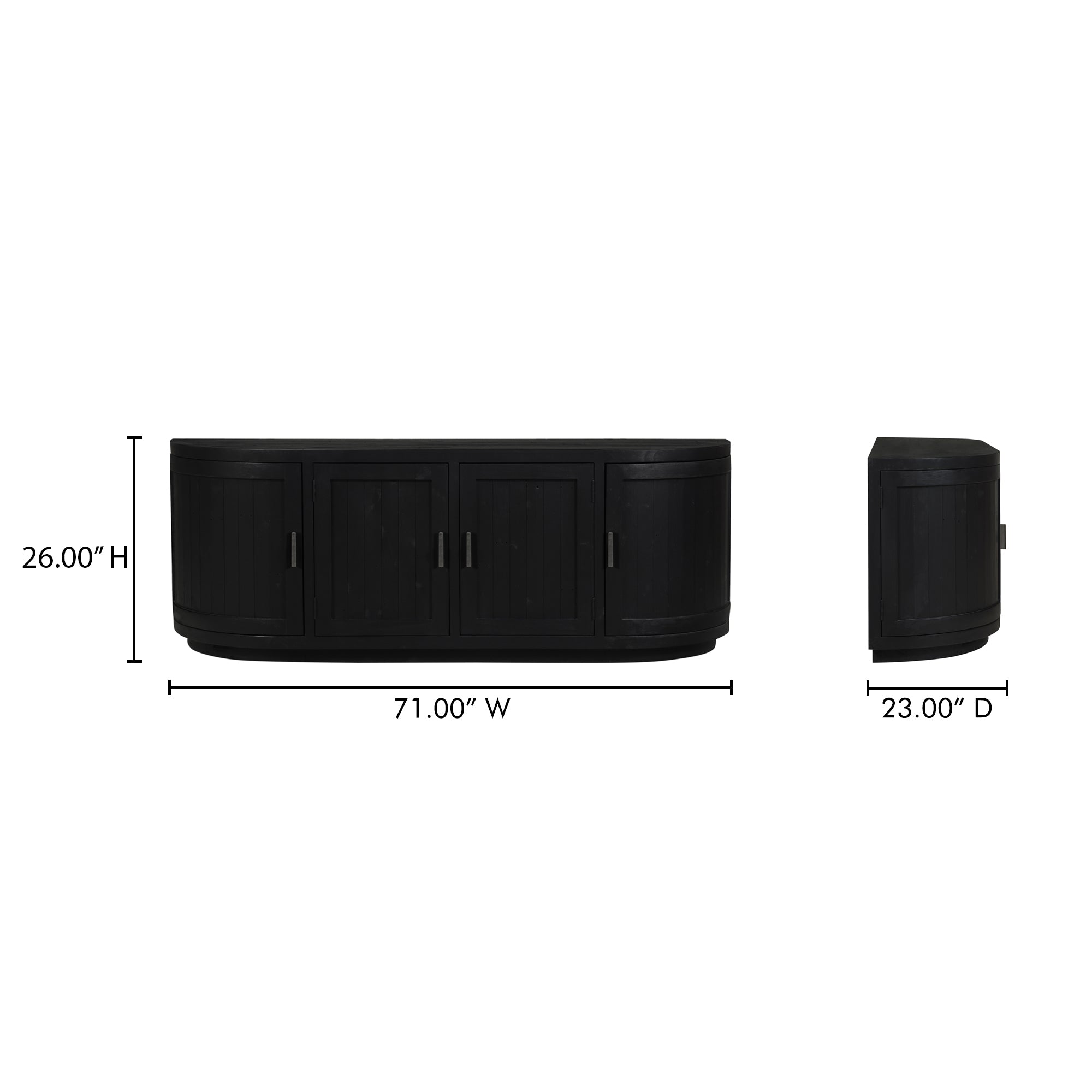Nicola Media Cabinet Black by Moe's Home Collection - view 5