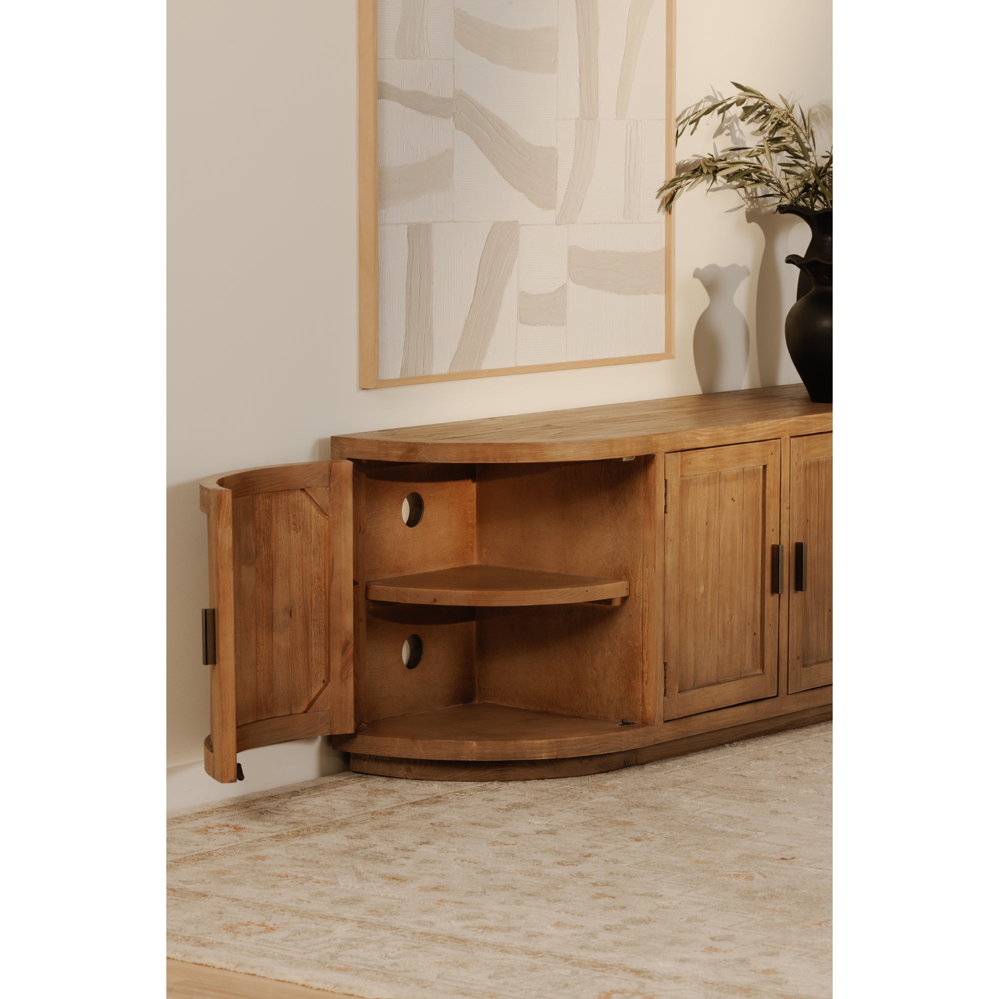Nicola Media Cabinet Natural by Moe's Home Collection - view 4