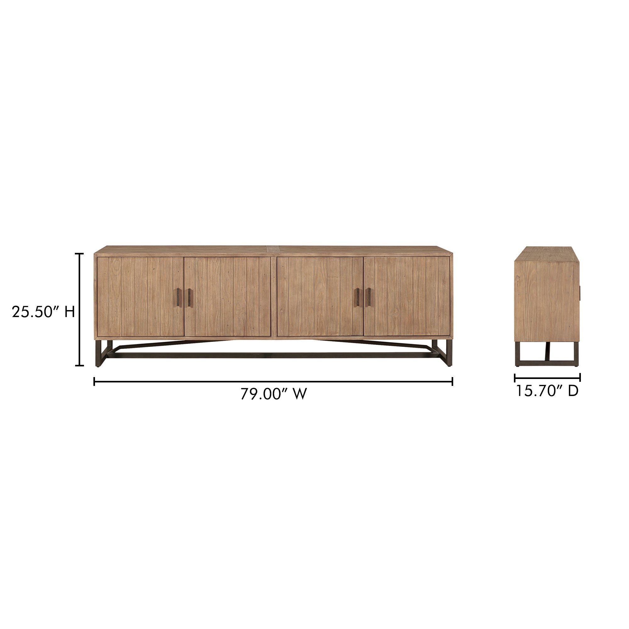Sierra Media Unit Natural by Moe's Home Collection - view 3