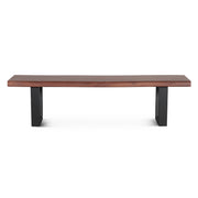 Reed 68" Bench in Light Sequoia with Gunmetal Legs