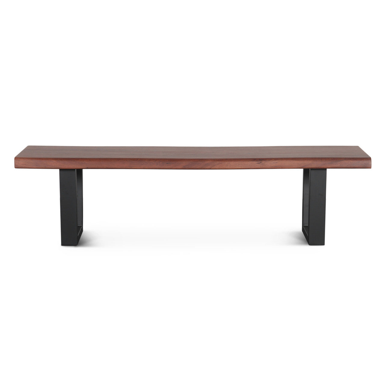 Reed 68" Bench in Light Sequoia with Gunmetal Legs
