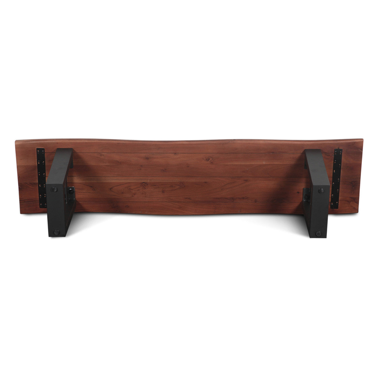 Reed 68" Bench in Light Sequoia with Gunmetal Legs