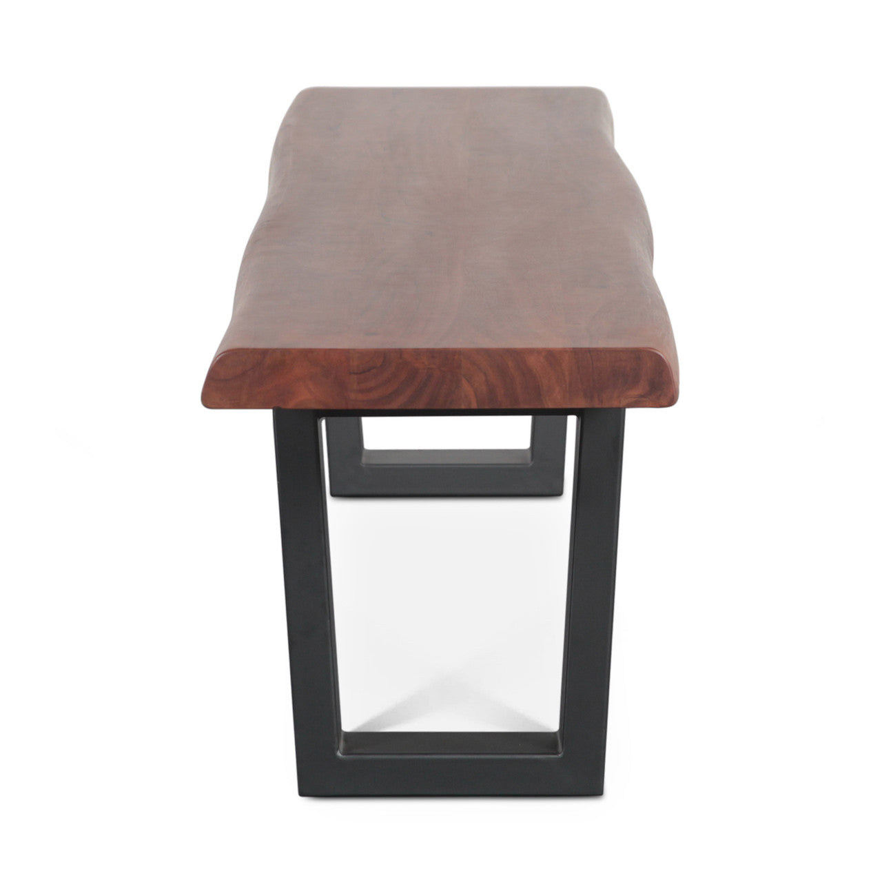 Reed 68" Bench in Light Sequoia with Gunmetal Legs
