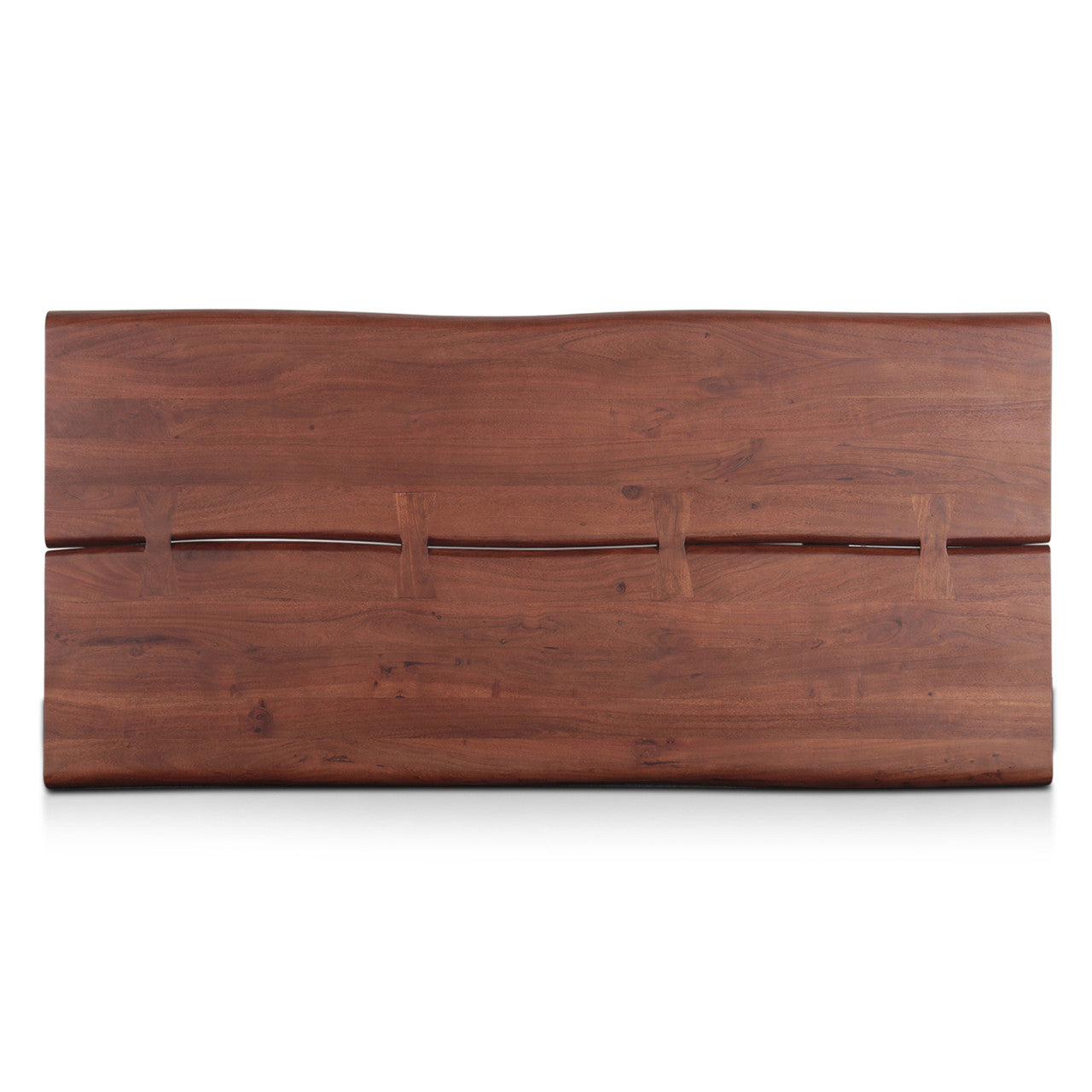 Reed 79" Dining Table in Light Sequoia with Gunmetal Legs