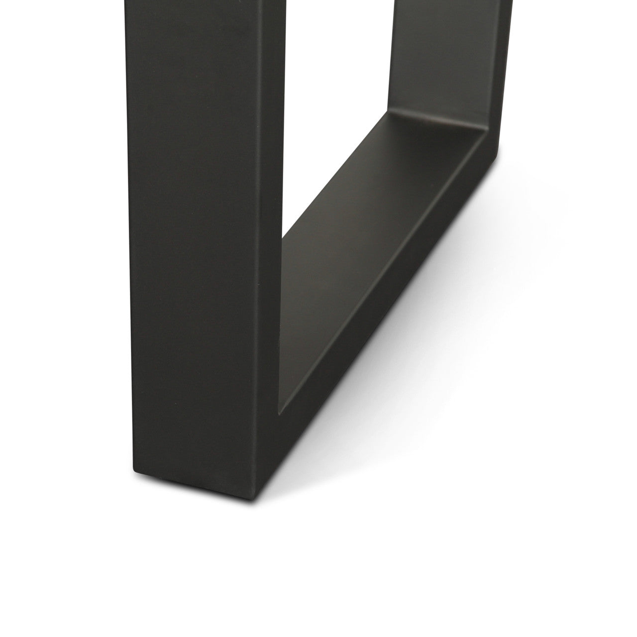 Reed 79" Dining Table in Light Sequoia with Gunmetal Legs