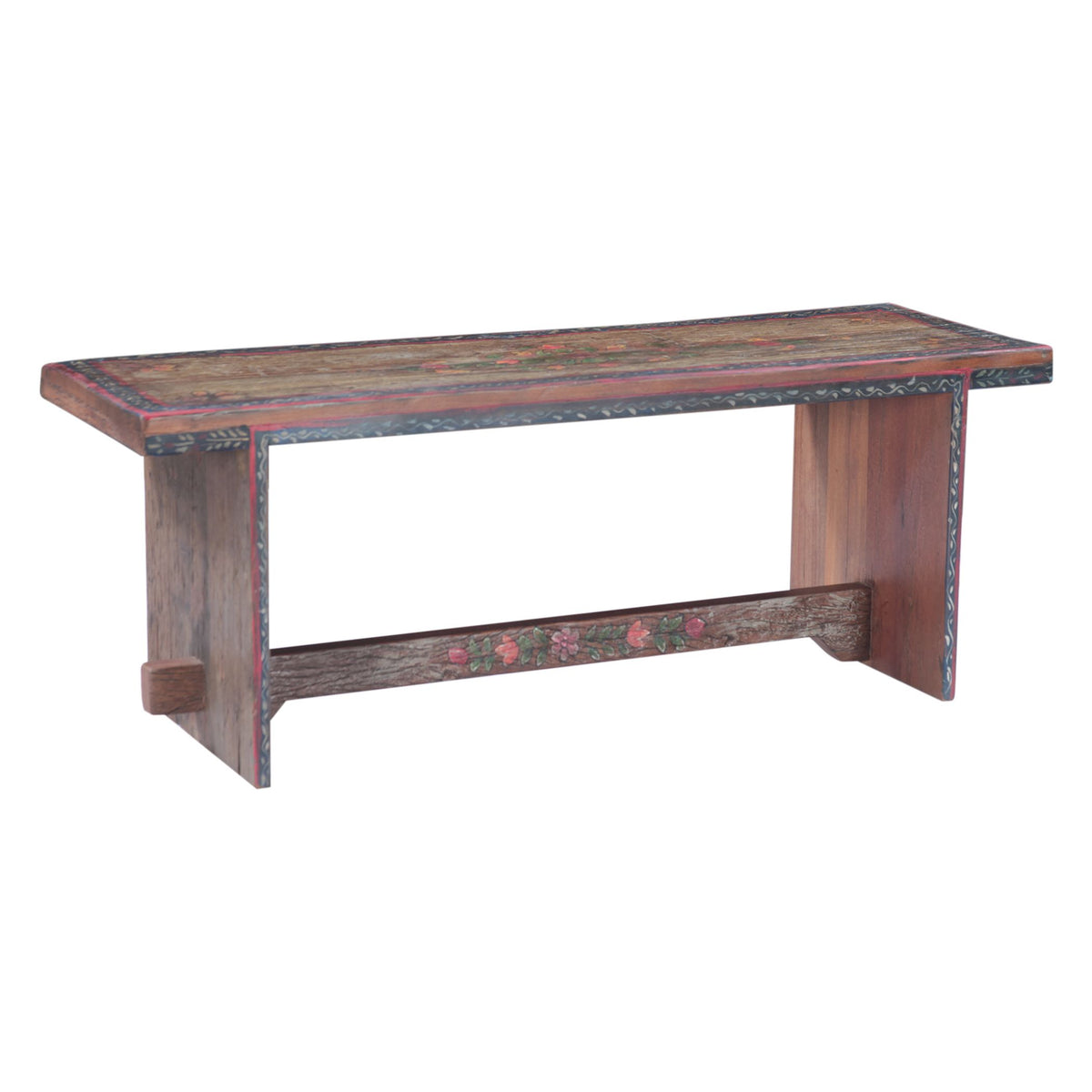 Rustic Roots 48" Hand Painted Bench - image 2