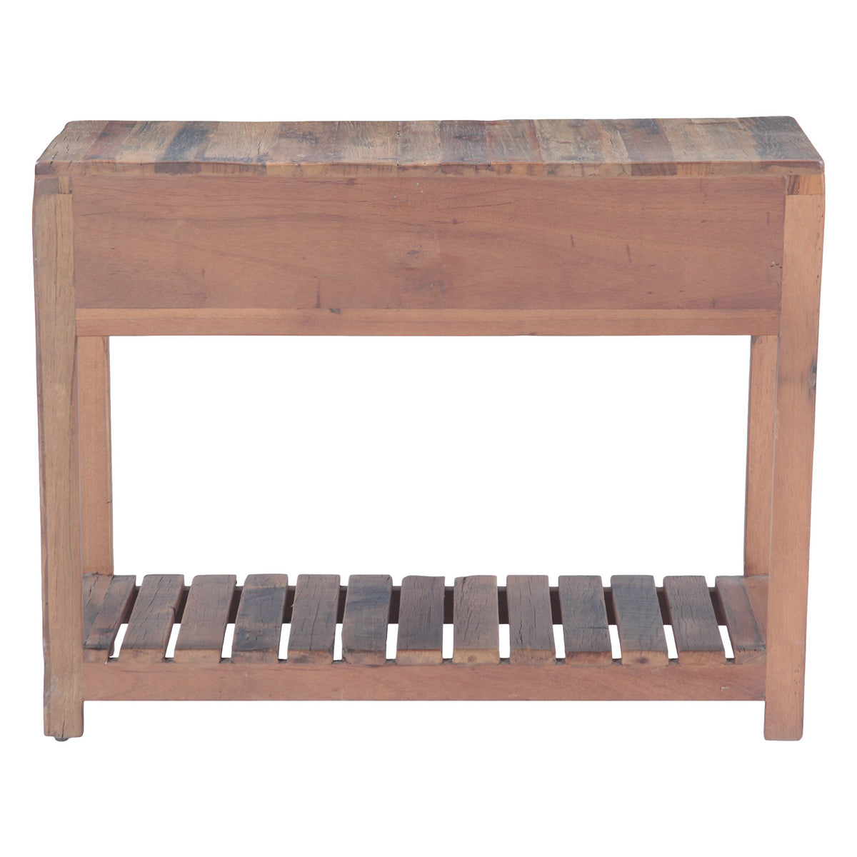 Rustic Roots 40" Hand Painted Console Table with Two Drawers - image 4
