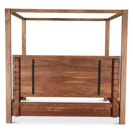 Sedona Canopy King Bed in Brushed Acacia