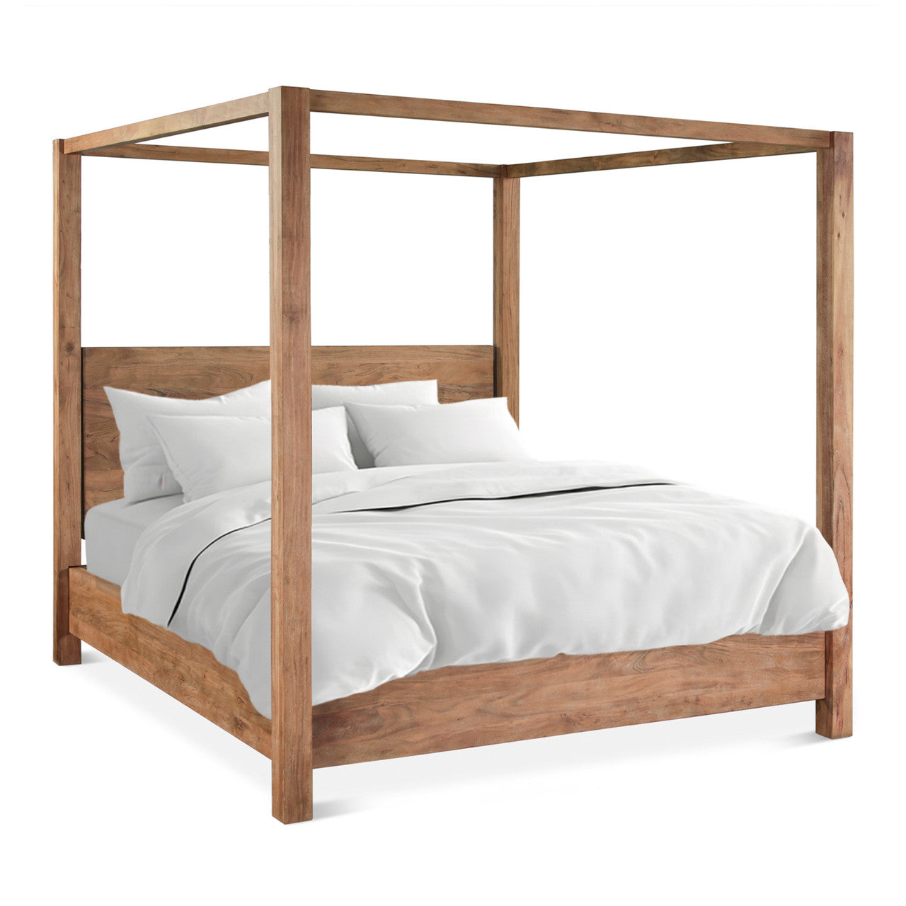 Sedona Canopy King Bed in Brushed Acacia