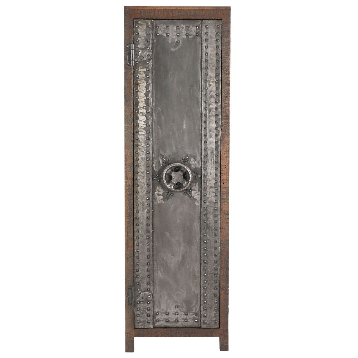 Steampunk Vault Door Industrial Tall Cabinet
