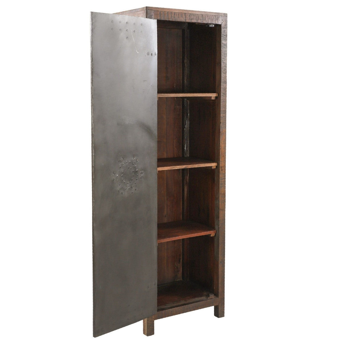 Steampunk Vault Door Industrial Tall Cabinet