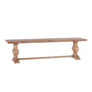 French Farmhouse Solid Wood Trestle Dining Bench 72"