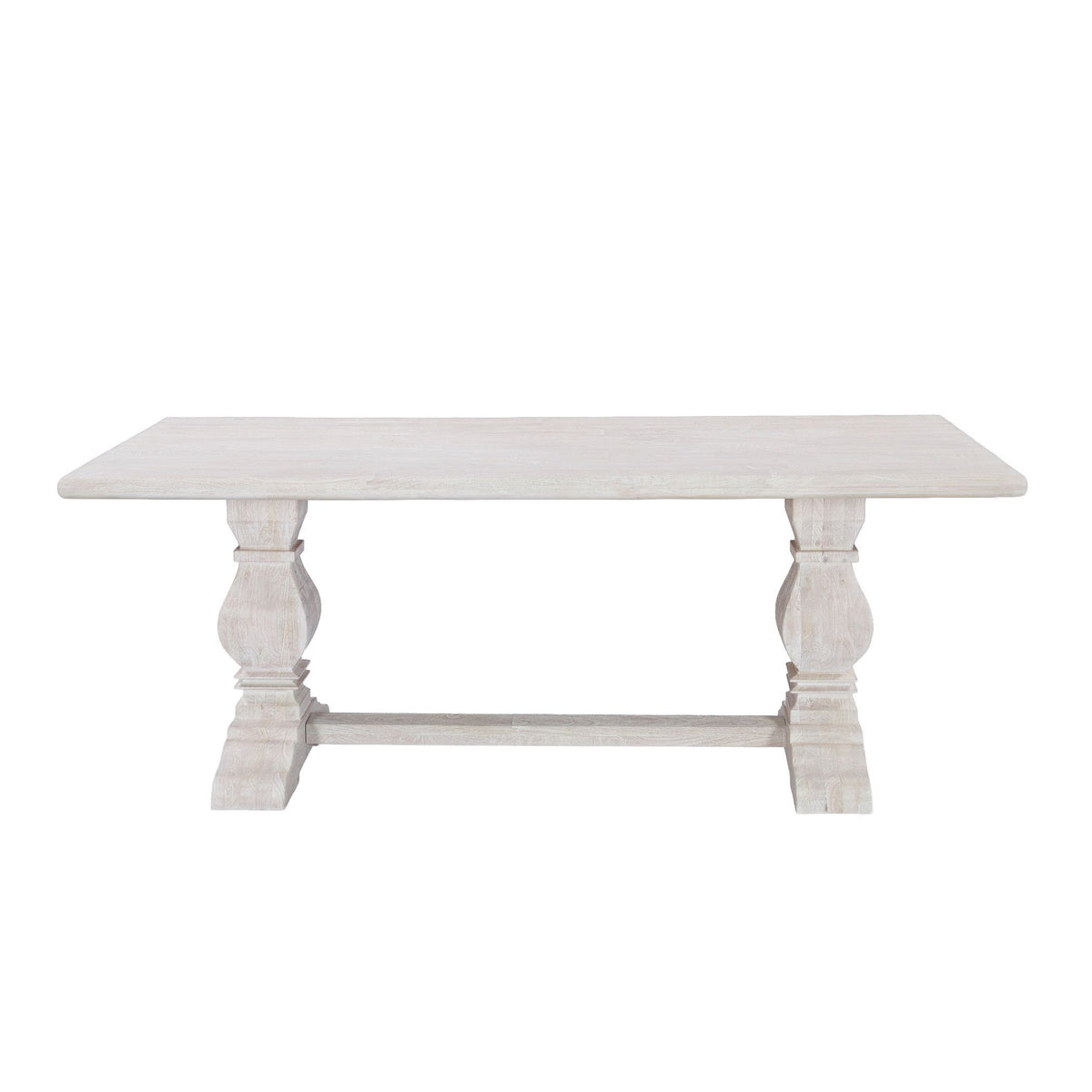 San Rafael 84" Dining Table in Heirloom White - image 2
