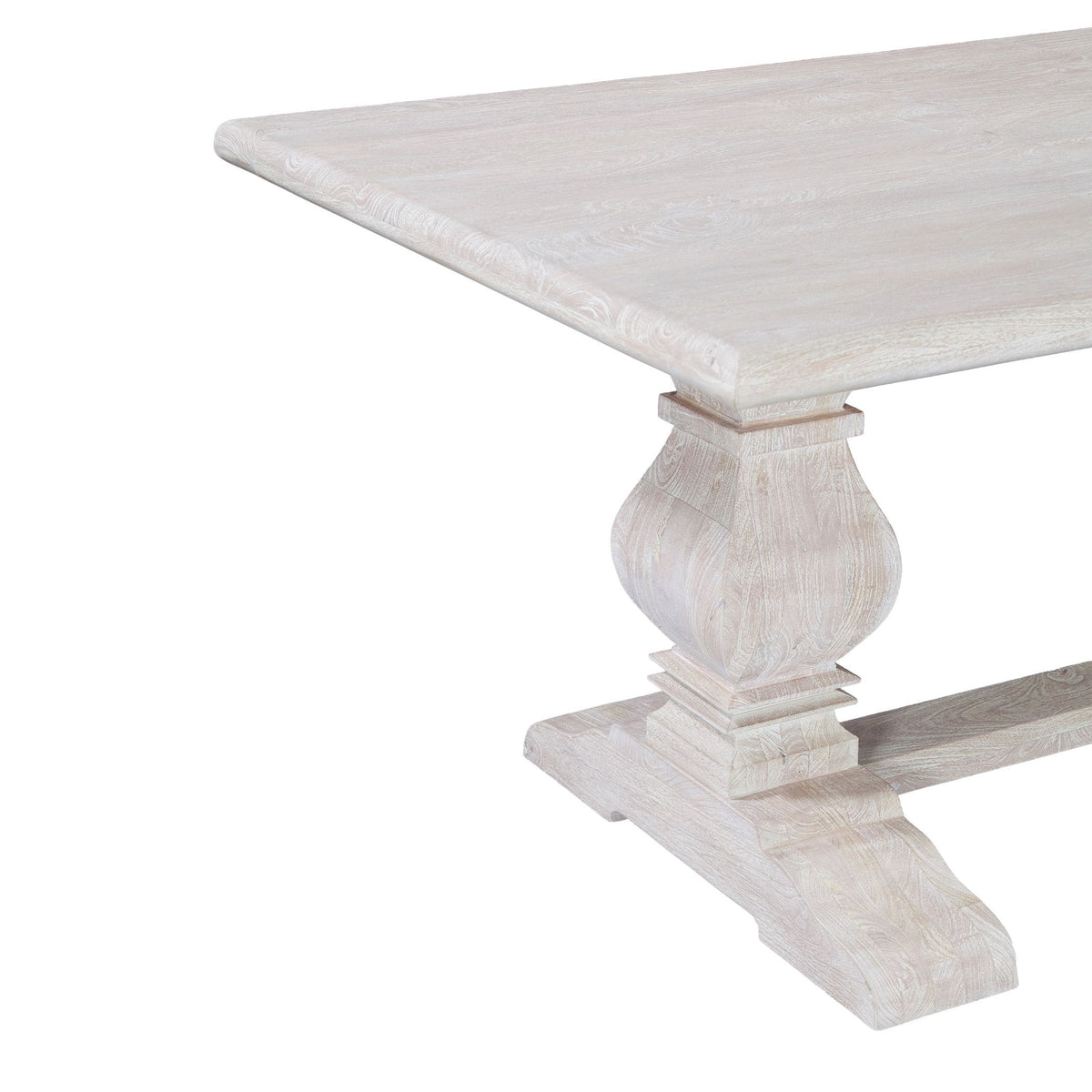 San Rafael 84" Dining Table in Heirloom White - image 4