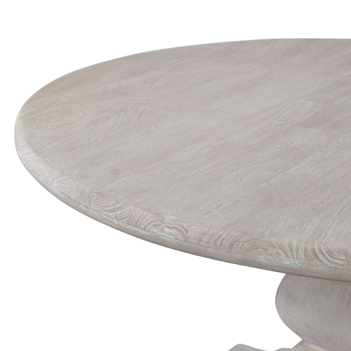 San Rafael 54" Round Dining Table in Heirloom White - image 3