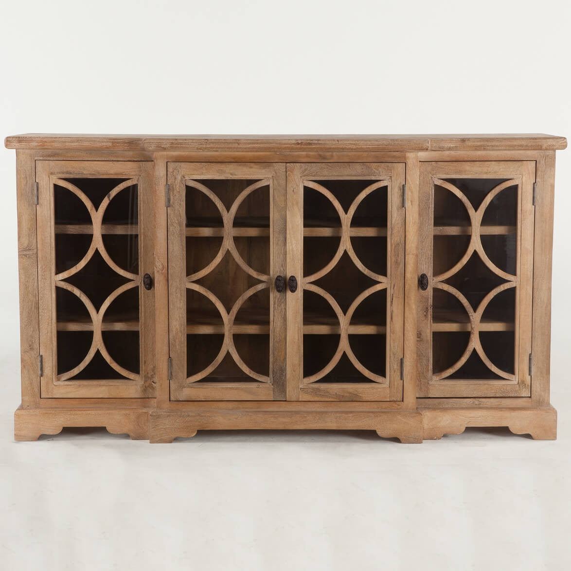 French Farmhouse Solid Wood 4 Door Sideboard