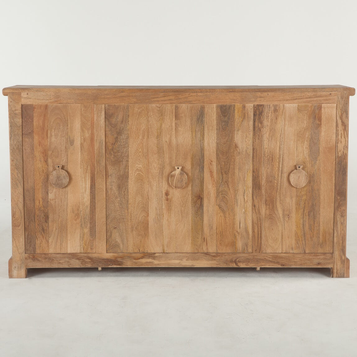 French Farmhouse Solid Wood 4 Door Cabinet