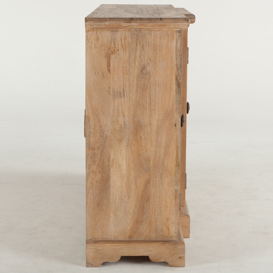 French Farmhouse Solid Wood 4 Door Buffet Sideboards