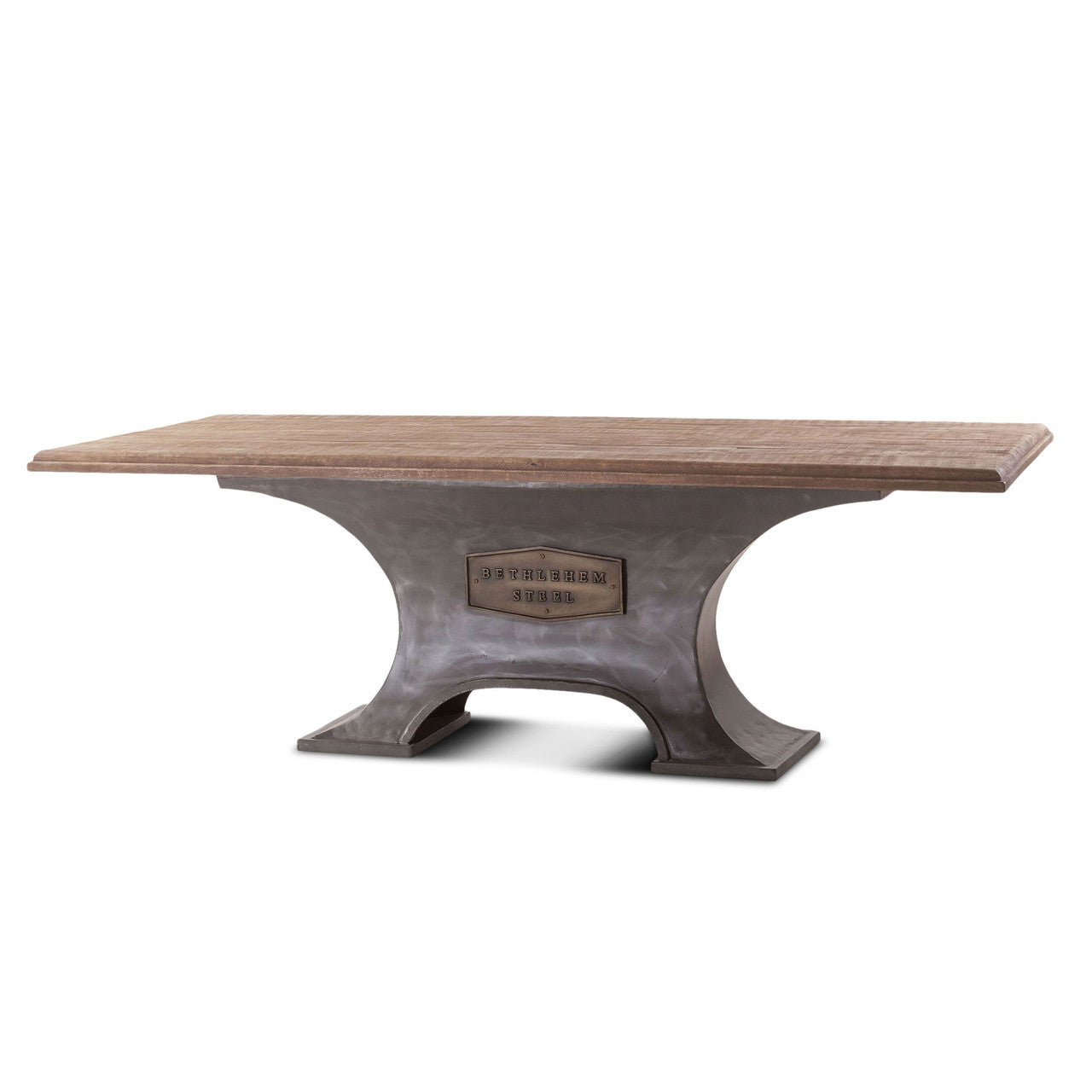 Steampunk Industrial Steel + Wood Dining Table 90"