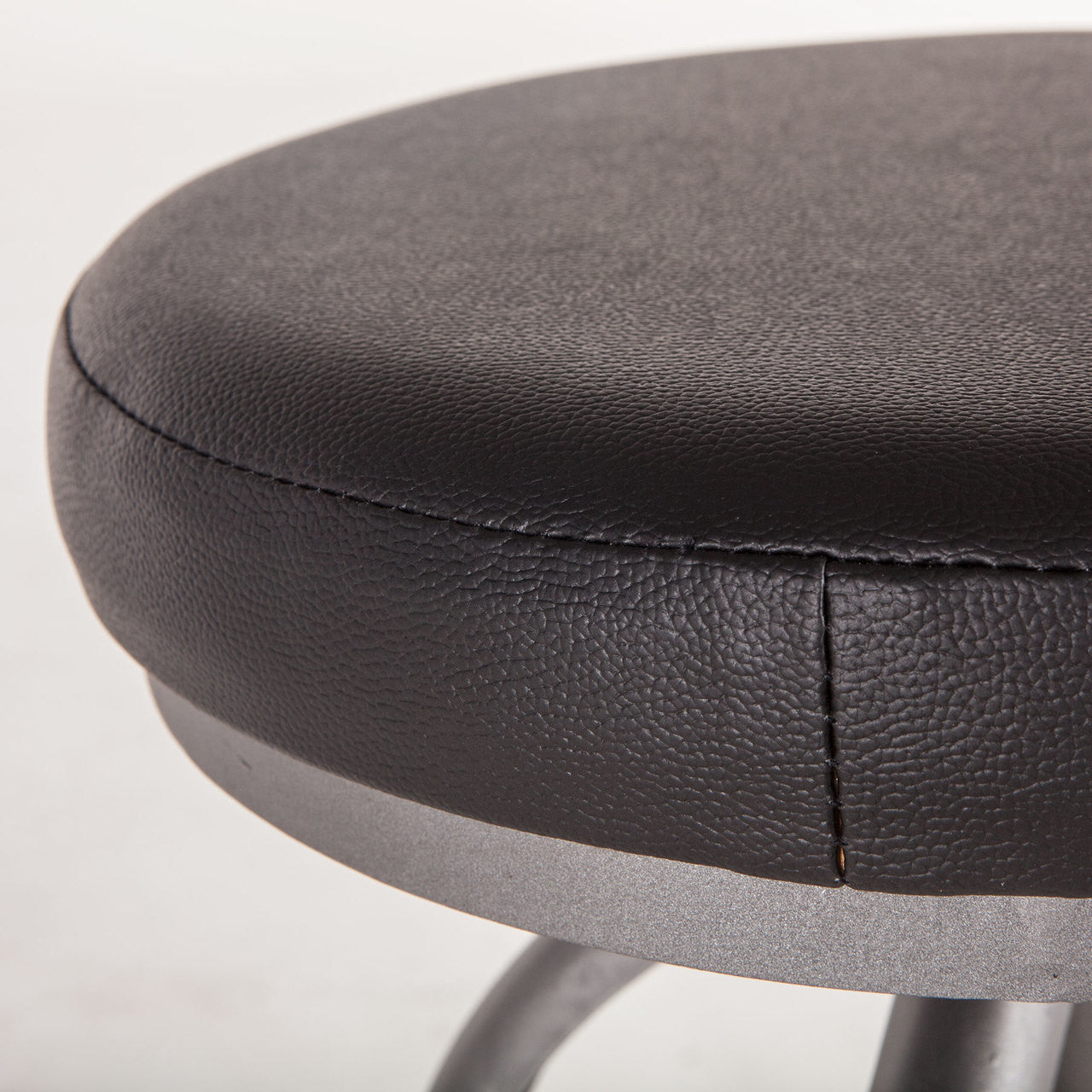 Steampunk Industrial Steel Adjustable Leather Stool