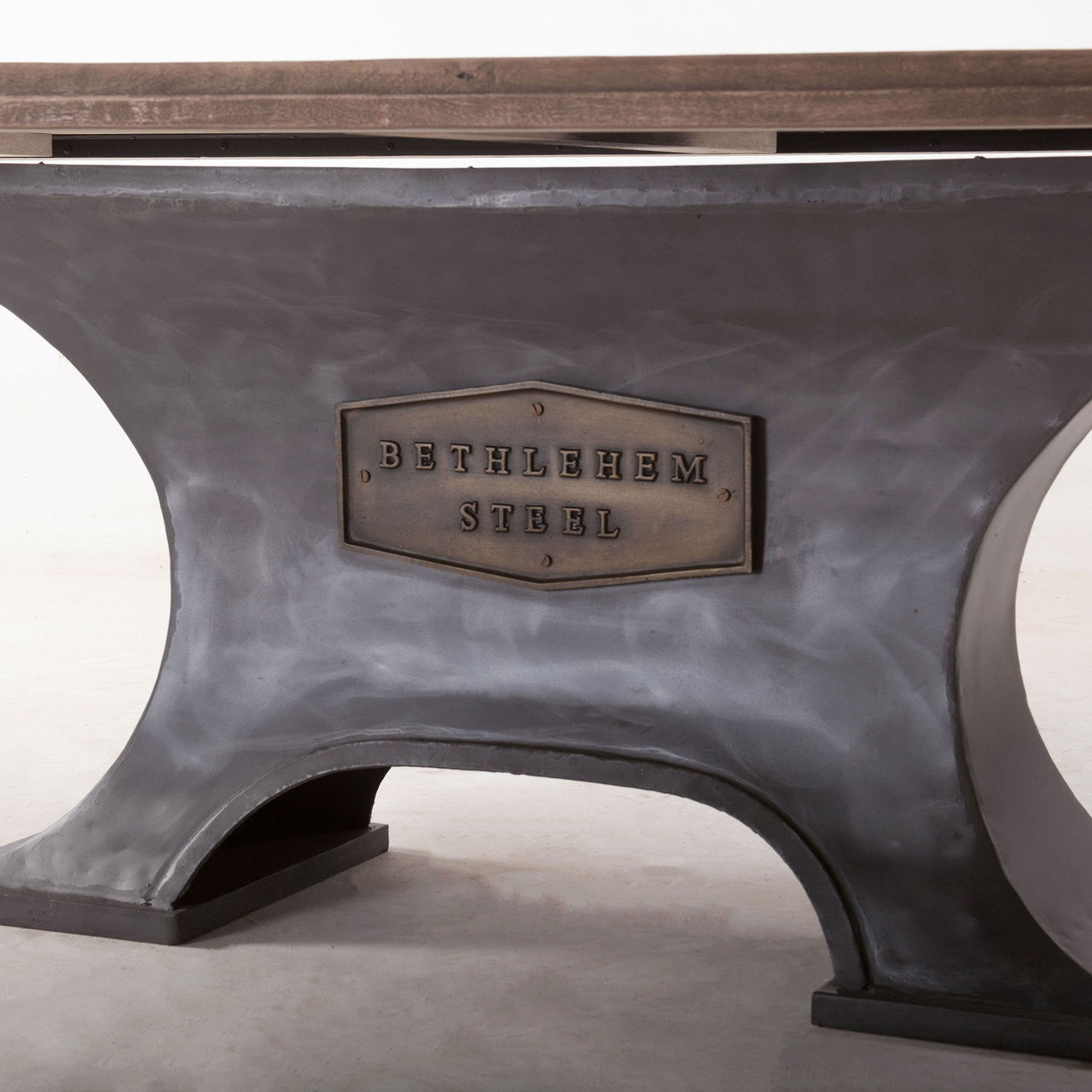 Steampunk Industrial Steel + Wood Dining Table 90"