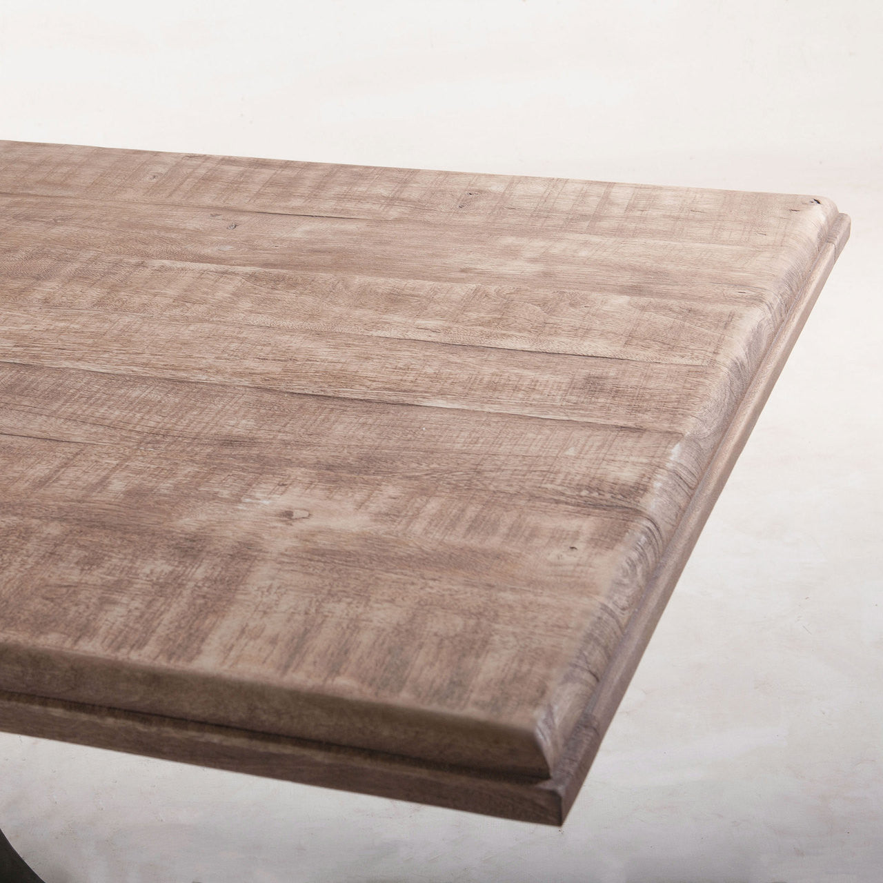 Steampunk Industrial Steel + Wood Dining Table 90"
