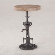 Steampunk Industrial Crank Adjustable Stool