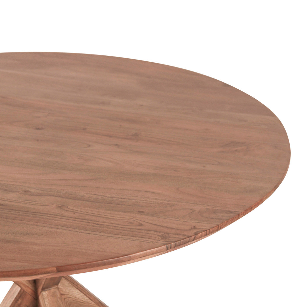 Tallinn 54" Round Dining Table in Weathered Acacia