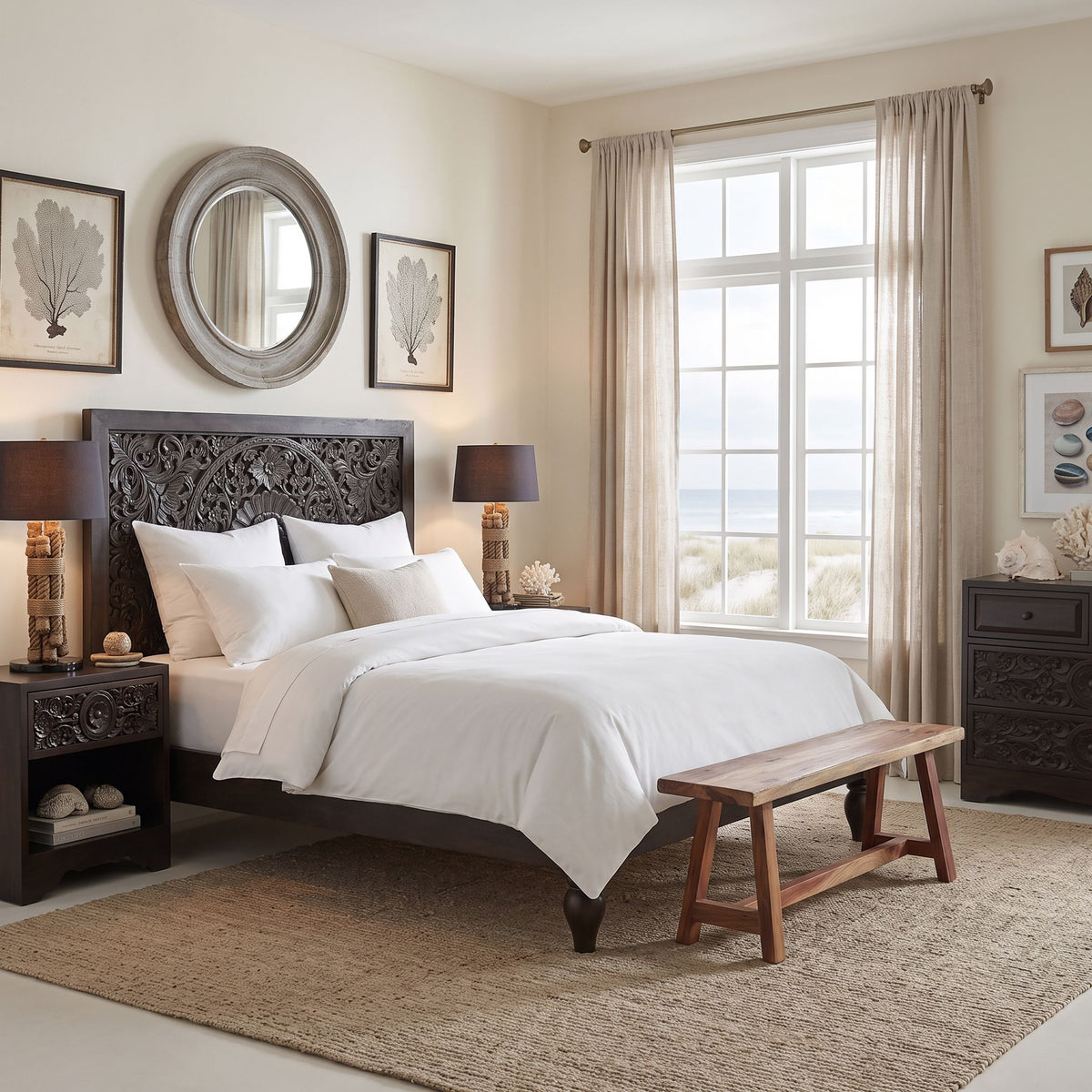 Taj 26" Nightstand with Plinth Base in Vintage Brown - image 4