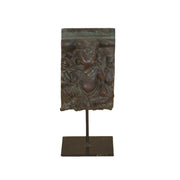 Carved Wooden Ganesha on Iron Stand