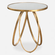 Uttermost Montrez Gold Side Table