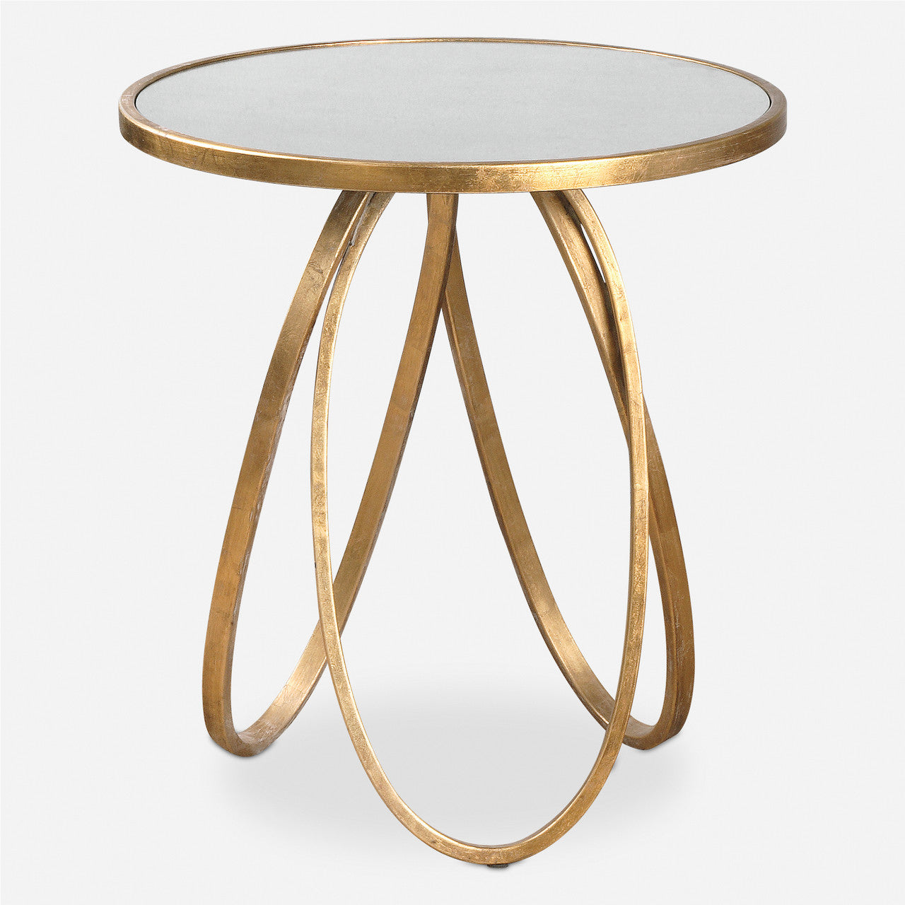 Uttermost Montrez Gold Side Table