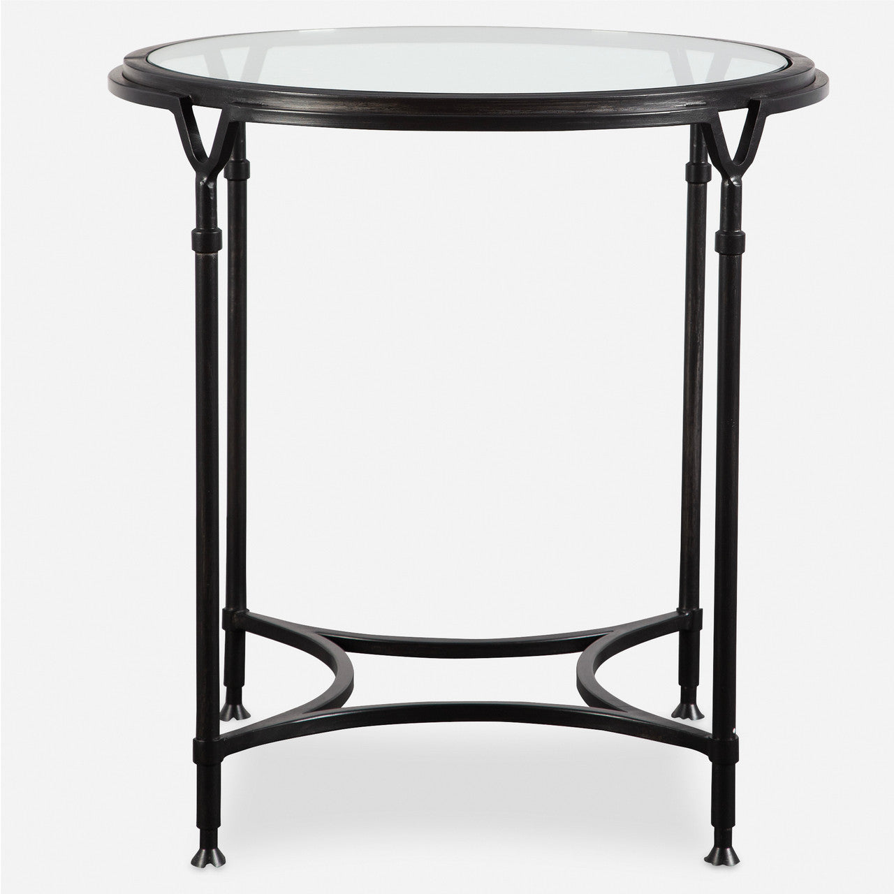 Uttermost Samson Glass Side Table