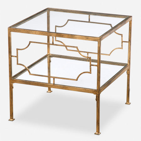 Genell Gold Cube Table