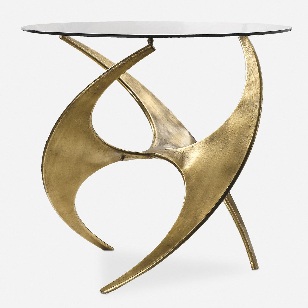 Uttermost Graciano Glass Side Table
