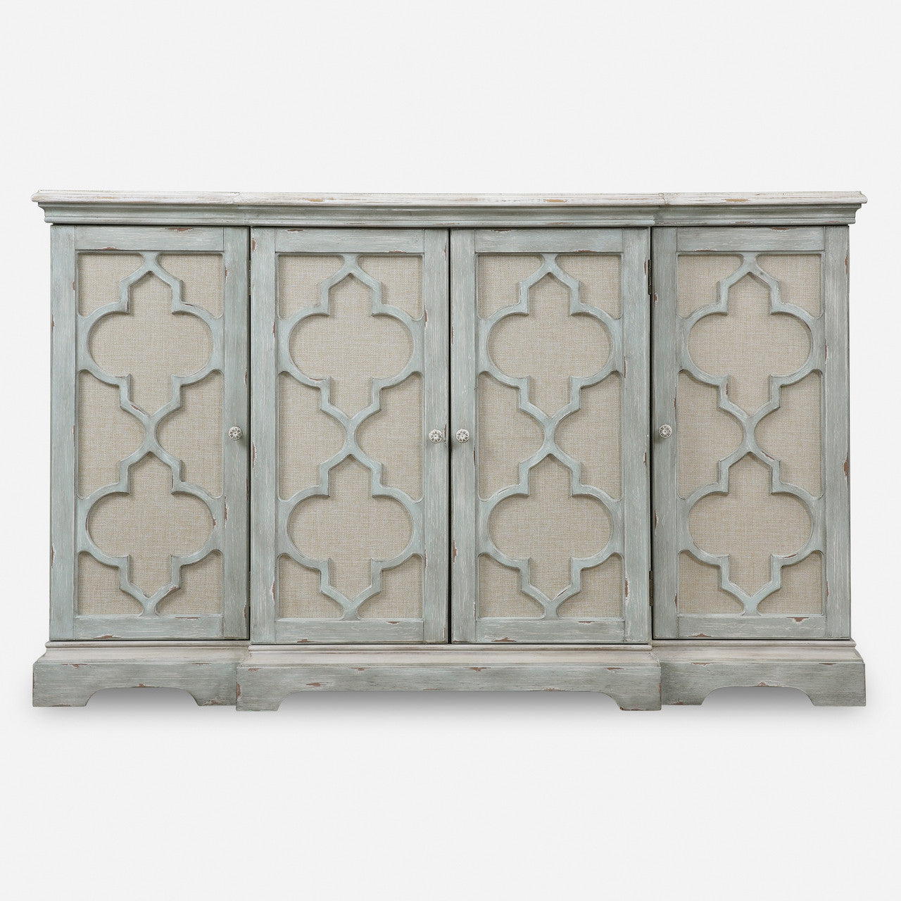 Uttermost Sophie 4 Door Grey Cabinet