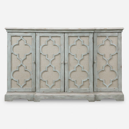 Sophie 4 Door Grey Cabinet