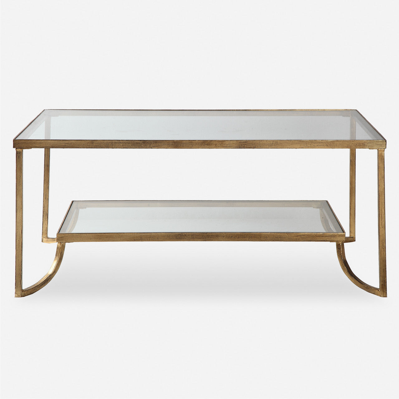 Uttermost Katina Gold Leaf Coffee Table