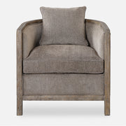 Uttermost Viaggio Gray Chenille Accent Chair