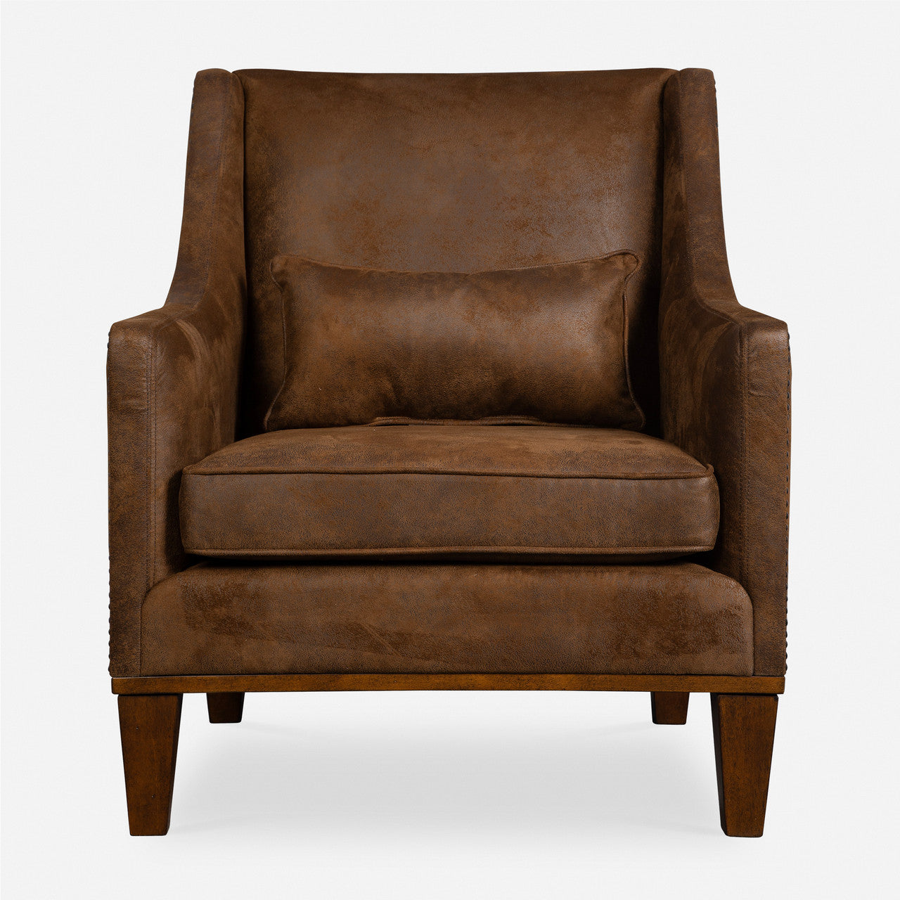Uttermost Clay Leather Armchair