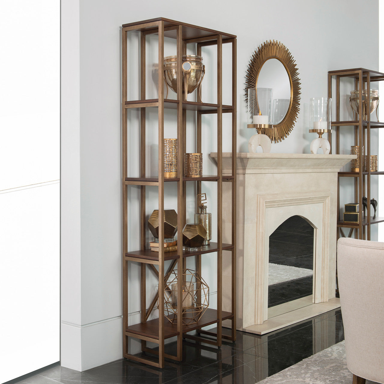 Uttermost Karishma Antique Gold Etagere