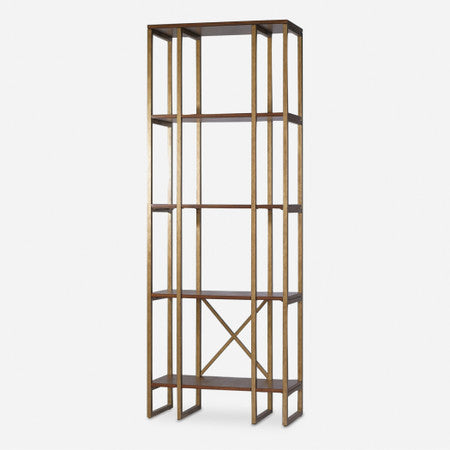 Karishma Antique Gold Etagere