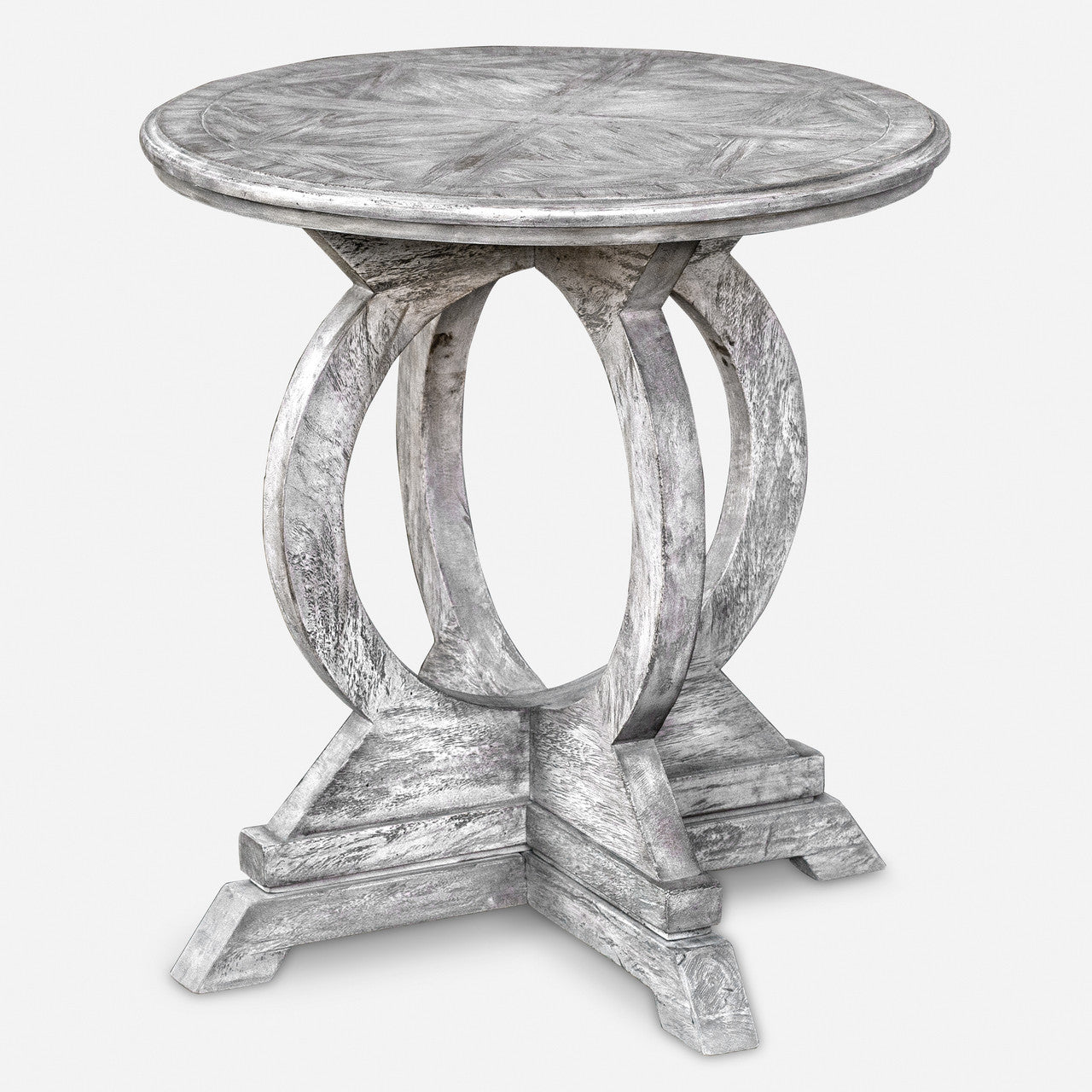 Uttermost Maiva White Side Table