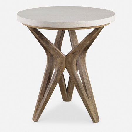 Marnie Limestone Side Table