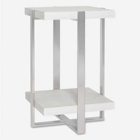 Arnaut White Accent Table