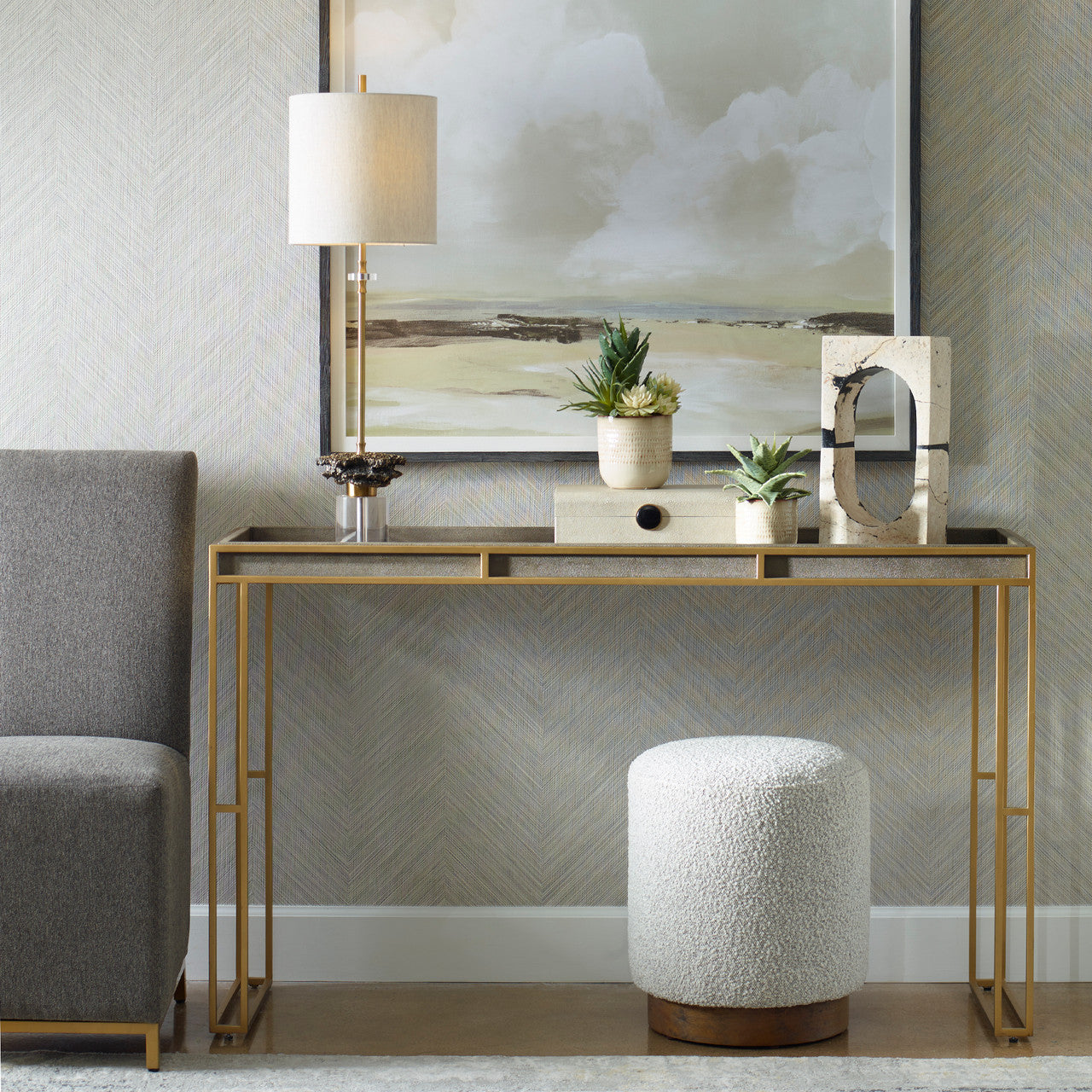 Uttermost Cardew Modern Console Table