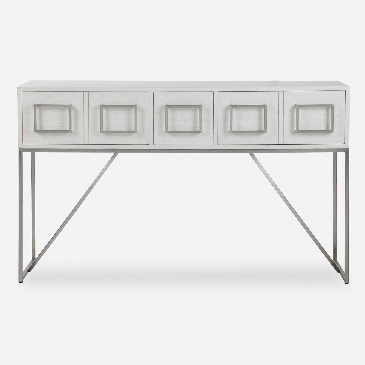 Uttermost Abaya White Console Table