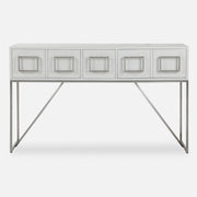 Uttermost Abaya White Console Table