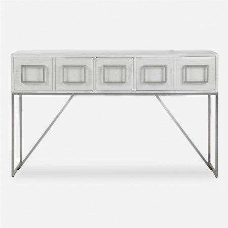 Abaya White Console Table